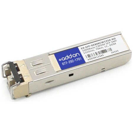 Add-On Addon Ex-Sfp-Ge80Kcw1310 Comp Sfp Xcvr EX-SFP-GE80KCW1310-AO